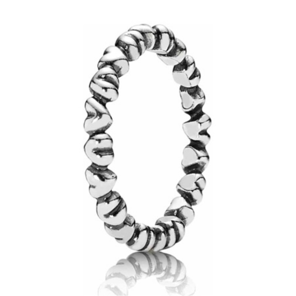 Pandora Silver ❤️❤️❤️ Band Ring